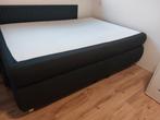 Boxspring 140 x 200, Huis en Inrichting, Slaapkamer | Boxsprings, Ophalen, Gebruikt, Zwart, Tweepersoons