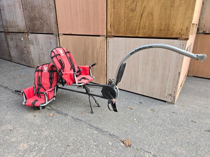Weehoo aanhangfiets 1 of 2 stoeltjes, Fietsen en Brommers, Fietsaccessoires | Aanhangers en Karren, Zo goed als nieuw, Ophalen