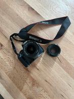 Canon EOS 1100D + 2 lenzen (EF 50mm f/1.8 & EF-S 18–55mm, Ophalen of Verzenden, Zo goed als nieuw, Canon, Geen optische zoom