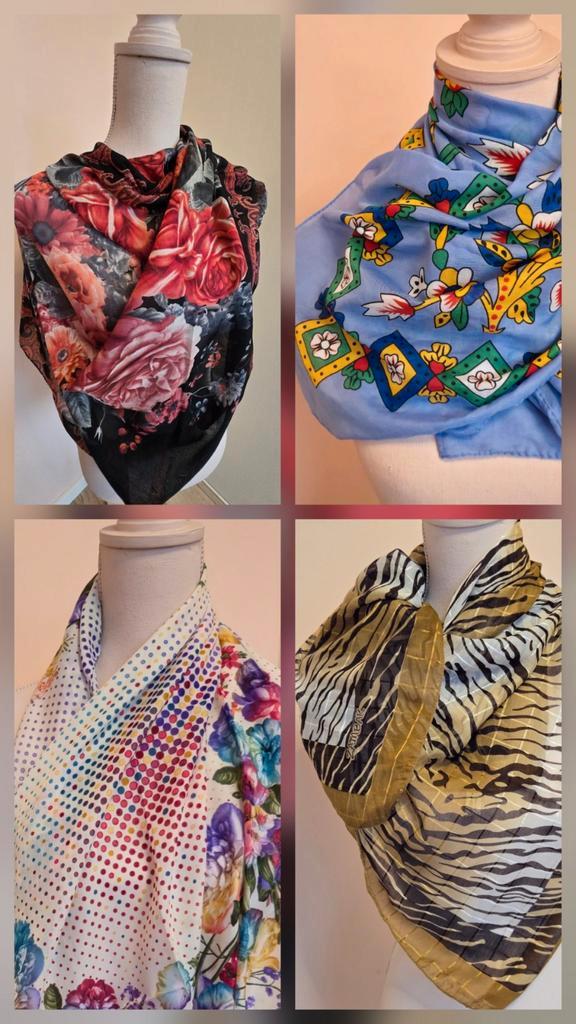 Vier Sjaals – van krachtig tot kleurrijk, Kleding | Dames, Mutsen, Sjaals en Handschoenen, Nieuw, Sjaal, Maat 46/48 (XL) of groter