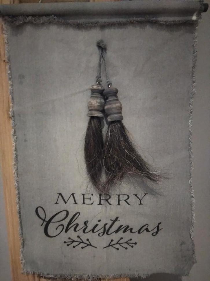 Kalkdoek Merry Christmas, Diversen, Kerst, Ophalen of Verzenden