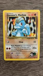 Pokémon card Giovanni’s Machop 72/132 1995, Losse kaart, Verzenden