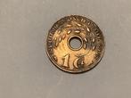 Nederlands Indië 1 cent 1937, Ophalen of Verzenden, Zuidoost-Azië