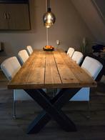 Robuuste eettafel met 6 stoelen, Huis en Inrichting, Tafels | Eettafels, Ophalen