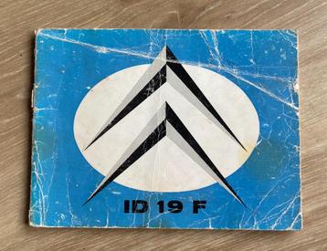 CITROEN ID 19 F Instructieboekje Frans 1963 beschikbaar voor biedingen