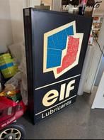 Vintage Elf Lubricants Lichtbak Reclamebord, Ophalen, Gebruikt, ., Lichtbak of (neon) lamp