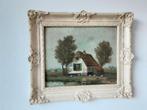 Twee schilderijen met Hollandse landschappen, Ophalen of Verzenden