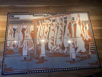 Te koop antiek Tableau tegels (1936) gemaakt door de plateel beschikbaar voor biedingen