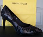 Nieuwe pumps zwart 39,5 Alberto Gozzi hakken kant kerst, Pumps, Zwart, Nieuw, Ophalen of Verzenden