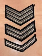 3 enkele rangen marine bewakings korps mbk zilver draad, Verzamelen, Ophalen of Verzenden, Marine, Nederland, Embleem of Badge