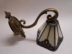 Vintage Wandlamp met Glas, Ophalen of Verzenden, Gebruikt, Glas, Vintage