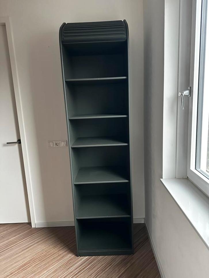 Donkergroene roldeurkast Pastoe Amsterdammer, Huis en Inrichting, Kasten | Boekenkasten, Gebruikt, 50 tot 100 cm, 200 cm of meer