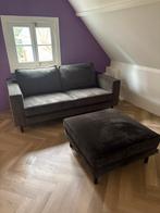 Bankstel met hocker, Huis en Inrichting, Banken | Voetenbanken en Poefen, Ophalen, 100 tot 125 cm, 125 cm of meer, Zo goed als nieuw