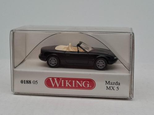Mazda MX 5 (zwart) - Wiking 1/87, Hobby en Vrije tijd, Modelauto's | 1:87, Zo goed als nieuw, Auto, Wiking, Verzenden