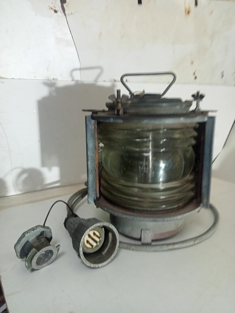 Mooie grote oude navigatie lamp, Ophalen of Verzenden, Gebruikt, Motorboot of Zeilboot