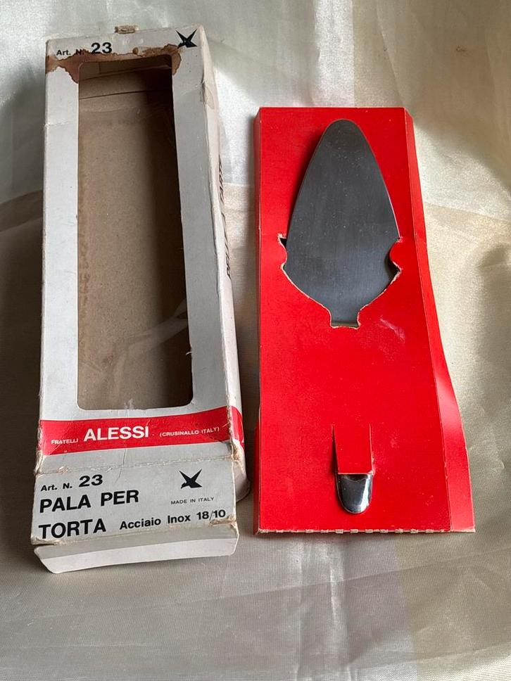 Alessi Taartschep - Nieuwstaat - Originele Doos, Huis en Inrichting, Keuken | Bestek, Nieuw, Los bestek, Rvs of Chroom, Ophalen of Verzenden