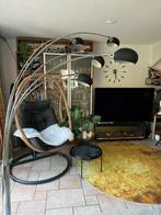 5 armige retro booglamp zwart met chroom Marmeren voet, Huis en Inrichting, Ophalen, Gebruikt, 150 tot 200 cm