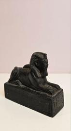Egyptische Sphinx, Basalt, Antiek en Kunst, Kunst | Beelden en Houtsnijwerken, Ophalen of Verzenden