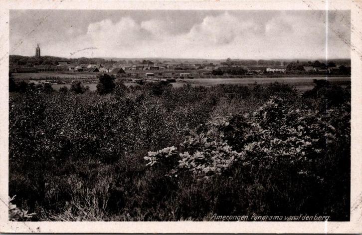 Amerongen - Panorama vanaf den Berg (3x) vanaf 1942, Verzamelen, Ansichtkaarten | Nederland, Gelopen, Utrecht, 1940 tot 1960, Verzenden