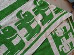 Handdoek groen wit retro olifant motief, Ophalen of Verzenden, Gebruikt, Groen, Handdoek