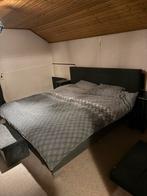 2 persoons boxspring 180x200 incl topper, Ophalen, Zwart, Tweepersoons, Zo goed als nieuw