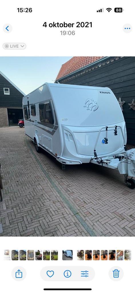 Knaus Südwind 500 EU  - Topstaat!, Caravans en Kamperen, Caravans, Particulier, tot en met 4, 1250 - 1500 kg, Rondzit, Knaus, 2 aparte bedden