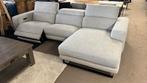 Hoekbank met elektrisch relax systeem A-stof NIEUW, Ophalen, 250 tot 300 cm, Hoekbank, Driepersoons