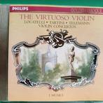 THE VIRTUOSO VIOLIN (LOCATELLI-TARTINI-TELEMANN), Cd's en Dvd's, Cd's | Klassiek, Orkest of Ballet, Ophalen of Verzenden, Barok