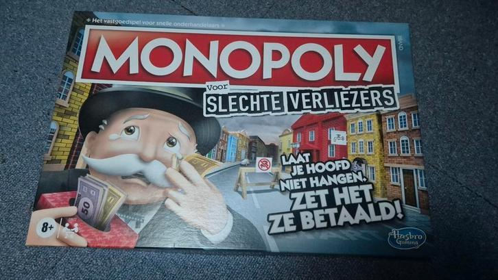 Monopoly Slechte verliezers editie, Hobby en Vrije tijd, Gezelschapsspellen | Bordspellen, Zo goed als nieuw, Ophalen of Verzenden