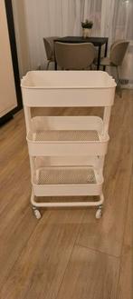 Roltafel Raskog wit zgan, Ophalen, Zo goed als nieuw