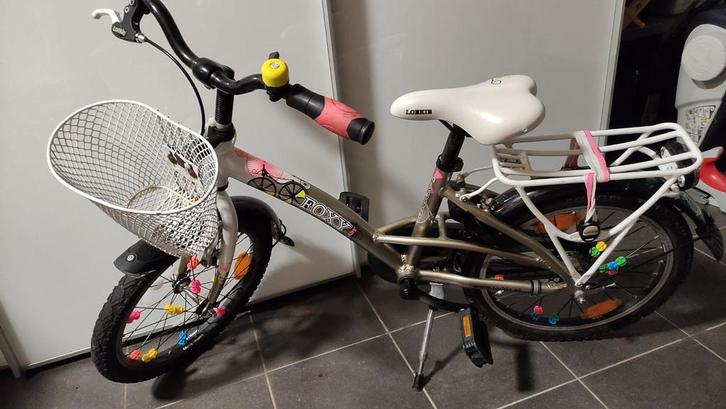 Loekie Foxy lady 18 inch kinderfiets, Fietsen en Brommers, Fietsen | Meisjes, Gebruikt, 18 inch, Handrem, Ophalen