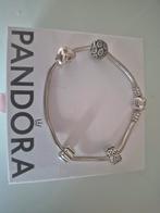 Pandora armband maat 20,5 cm 3 clips en 1 gewone bedel, Ophalen of Verzenden, Nieuw