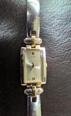 Guess Dameshorloge Twee-toons Zilver/Goud Rechthoekig, Gebruikt, Guess, Polshorloge, Ophalen of Verzenden