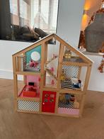 Hema poppenhuis incl poppen, Kinderen en Baby's, Speelgoed | Poppenhuizen, Ophalen, Zo goed als nieuw, Poppenhuis