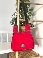 Vintage Kipling schoudertas rood, Sieraden, Tassen en Uiterlijk, Tassen | Schooltassen, Verzenden, Zo goed als nieuw, Rood, Schoudertas