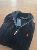 Ralph Lauren 1/4 Zip Trui - Zwart - Maat M, Ophalen of Verzenden, Zo goed als nieuw, Zwart