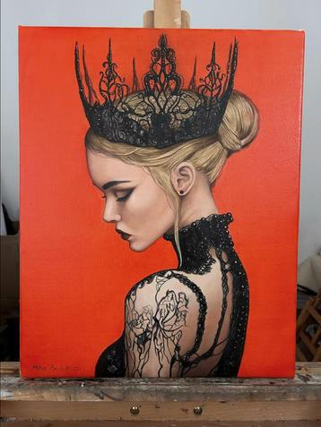 Schilderij The Scarlet Queen - Mihai Pandelescu (Realisme) beschikbaar voor biedingen