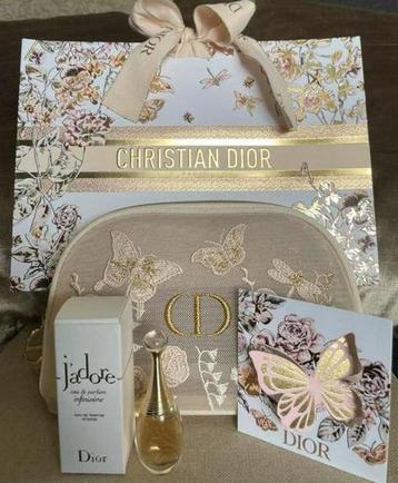 Dior J’adore infinissime edp, mesh make up tas met vlinders beschikbaar voor biedingen