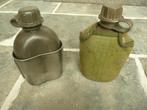 2 militaire drinkflessen, Ophalen of Verzenden, Landmacht, Nederland, Overige typen
