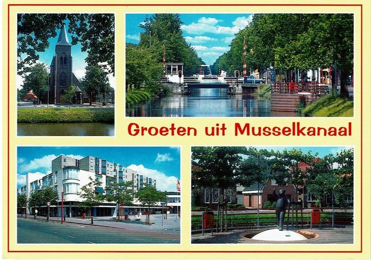 Ansichtkaart Musselkanaal, Verzamelen, Ansichtkaarten | Nederland, Gelopen, Groningen, 1980 tot heden, Ophalen of Verzenden