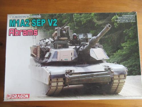 M1A2 SEP V2 Abrams (Dragon 1/35), Hobby en Vrije tijd, Modelbouw | Auto's en Voertuigen, Zo goed als nieuw, Tank, 1:32 tot 1:50