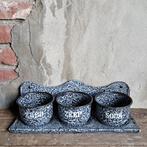 Oud emaille Zand Zeep Soda rekje grijs gewolkt *Etage3*, Gebruikt, ., Ophalen of Verzenden, .