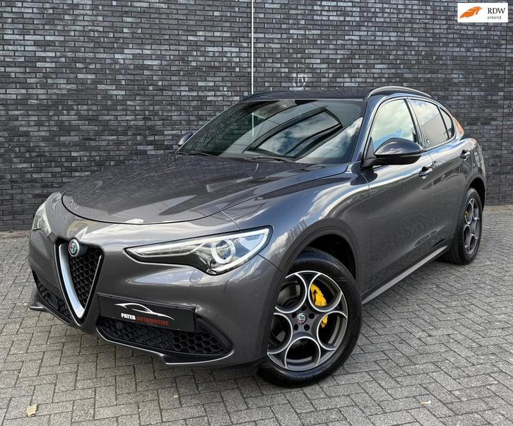 Alfa Romeo Stelvio 2.0 T 280pk AWD Dealer Ondh|2300kg Trekge, Auto's, Alfa Romeo, Bedrijf, Te koop, Stelvio, 4x4, ABS, Achteruitrijcamera