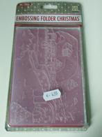 Embossing folder Christmas snowy house, Hobby en Vrije tijd, Kaarten | Zelf maken, Ophalen of Verzenden, Nieuw, Kerst, Pons of Mal