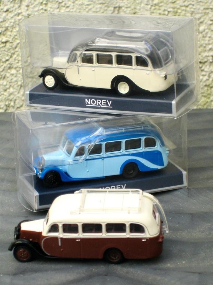 Citroen U23 autobus 1947 mooie kleuren Norev H0 1:87, Hobby en Vrije tijd, Modelauto's | 1:87, Nieuw, Bus of Vrachtwagen, Overige merken