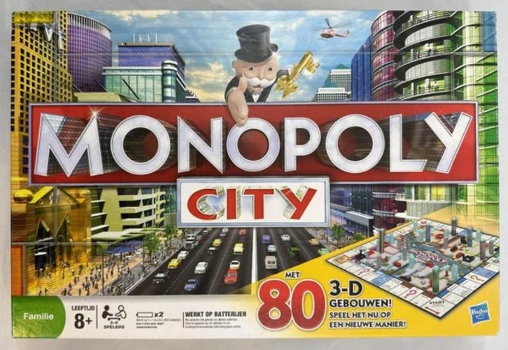 Monopoly City bordspel gezelschapsspel Nederlands Hasbro, Hobby en Vrije tijd, Gezelschapsspellen | Bordspellen, Zo goed als nieuw