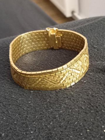 Verkocht Verkocht Verkocht ! Vintage 18k vergulde armband ! beschikbaar voor biedingen