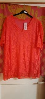 nieuw oranje v hals top shirt 46 kleine 48, Ophalen of Verzenden, Nieuw, Oranje, Shirt of Top