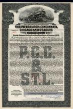 The Pittsburgh, Cincinnati etc. Railroad Company, Bond 1920, Postzegels en Munten, Aandelen en Waardepapieren, Ophalen of Verzenden