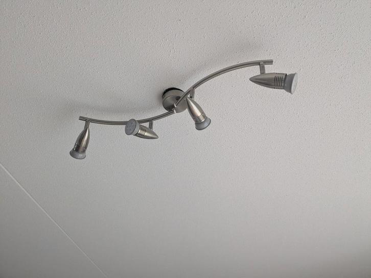 Plafond spots  4x3W + 2x3W, Huis en Inrichting, Lampen | Spots, Zo goed als nieuw, Metaal of Aluminium, Led, Ophalen of Verzenden